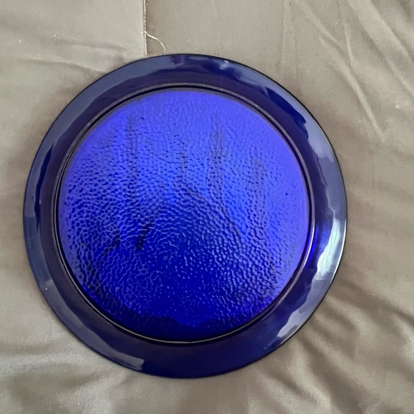 Paşabahçe Turkish Cobalt and Silver Hanging plate - Picture 3 of 4